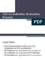 CSO Accreditation (Evaluation Process)