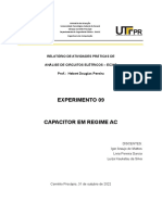 Análise de circuitos com capacitor AC