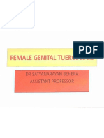 (Og) Female Genital Tuberculosis, 17th Aug 2022