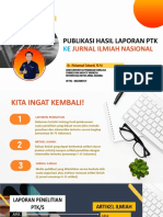 PUBLIKASI PTK Pada JURNAL ILMIAH