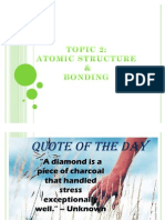 Atomic Structure and Bonding