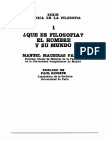 396116942 Maceiras Fafian Manuel Que Es Filosofia El Hombre Y Su Mundo