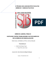 Derecho laboral público y sindicatos