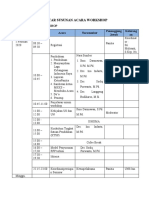 Daftar Susunan Acara Workshop Pendidikan