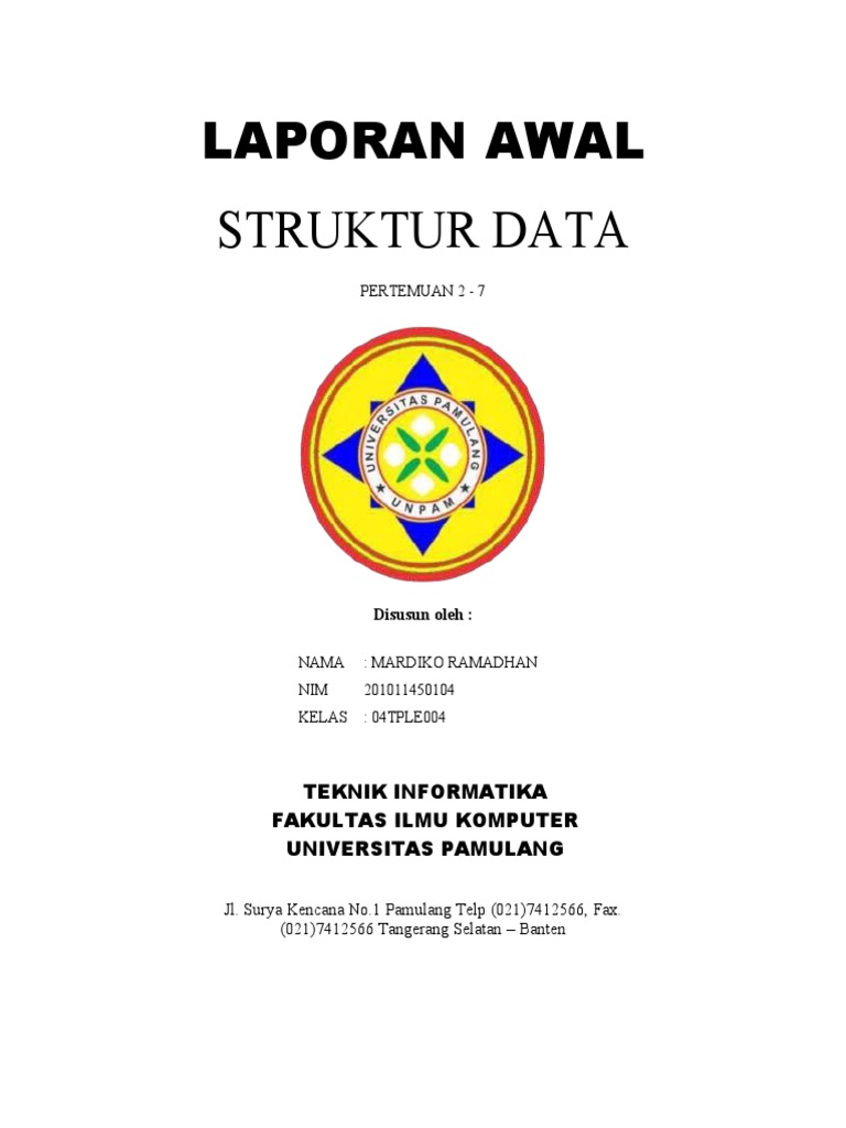 Laporan Praktikum Struktur Data 2-7 | PDF | Komputer