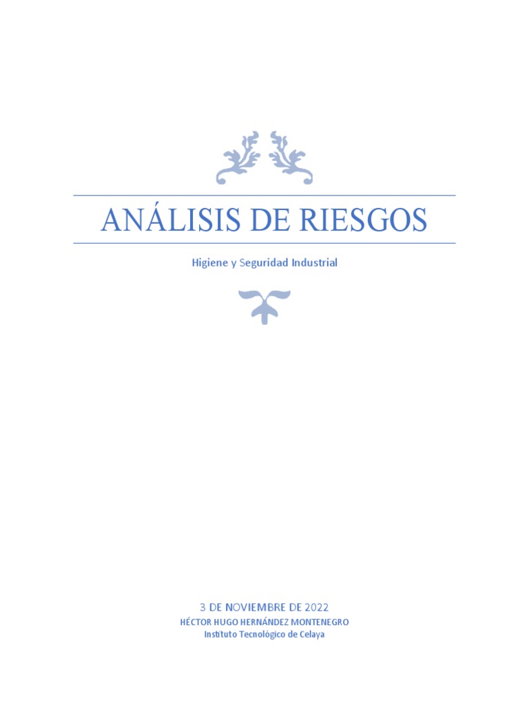Riesgos en Higiene y Seguridad Industrial | PDF