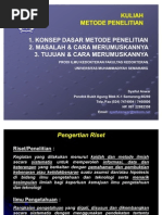Download Konsep Dasar Masalah dan Metode Penelitian by La Ode Rinaldi SN60620933 doc pdf