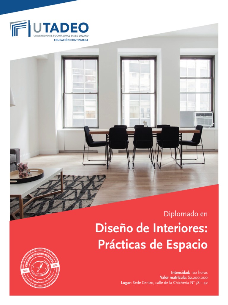 Diplomado en Diseño de Interiores | PDF | Diseño | Diseño de interiores