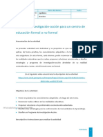 24 JUNIO - Puntaje 5 - Actividad Investigación Acción para Un Centro de Educación Formal o No Formal