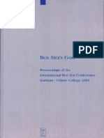 Ben Sira's God - Proceedings of The International Ben Sira Conference, Durham - Ushaw College 2001 (PDFDrive)