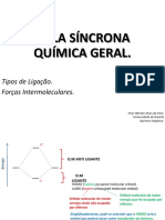 Ligações Químicas e Forças Intermoleculares na Aula Síncrona de Química Geral