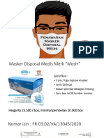 Penawaran Masker Disposal Medis Med +