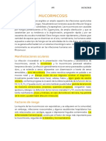 Mucormicosis, factores de riesgo y tratamiento