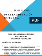 Matemáticas educación secundaria aprendizajes claves