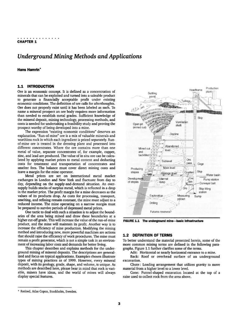 02 - Metode Tambang Bawah Tanah | PDF | Mining | Minerals