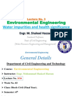 Lec-3 Water Impurities and Health Significance.