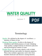 Lecture 7 - Key Water Quality Parameters and Concepts