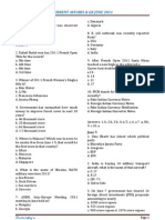 Current Affairs & GK June 2011