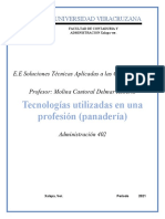 Tabla - Tecnologias Utilizadas en Una Profesion (Panaderia) - Ulises Lozada Zac