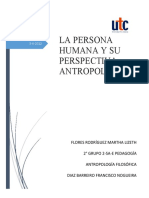 La persona humana y su perspectiva antropológica