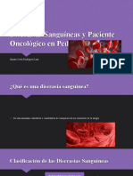 Discrasias Sanguíneas y Paciente Oncológico en Pediatría