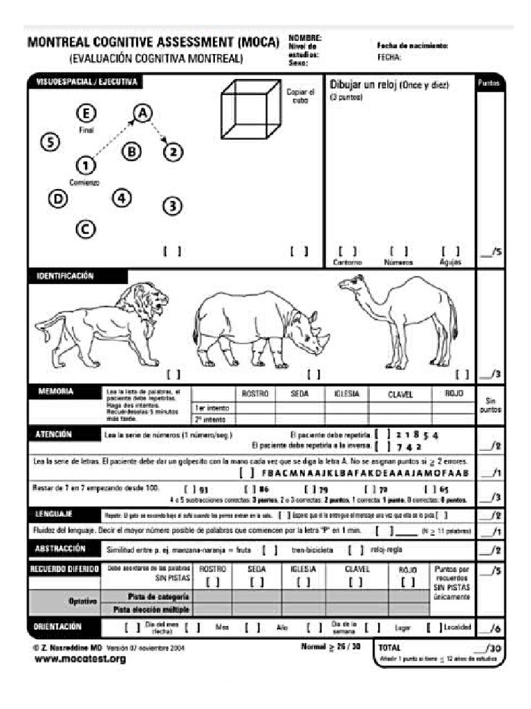 Test Moca PDF
