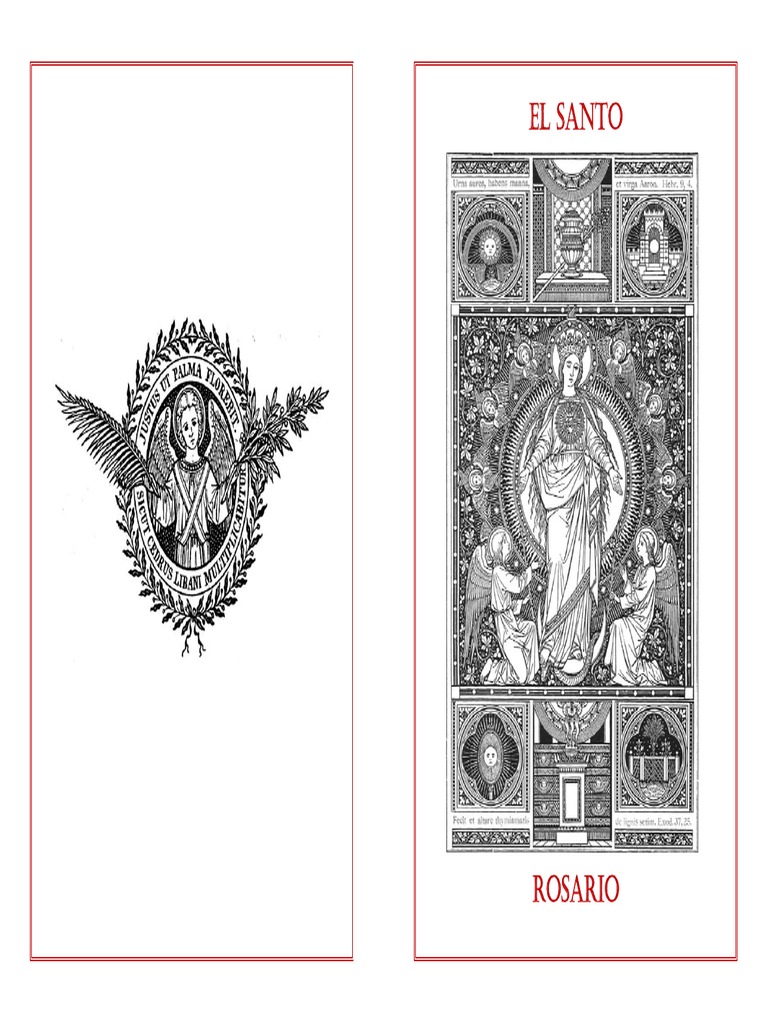 El Santo Rosario | PDF | Adoración Cristiana Y Liturgia | Liturgia Catolica