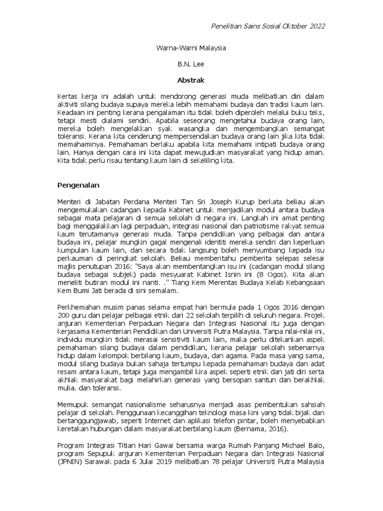 Warna-Warni Malaysia | PDF