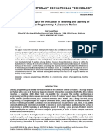 Factors Contributing To The Difficulties in Teaching and Learning of Computer Programming A 8247