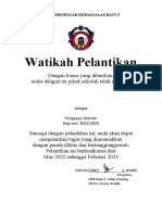 Watikah Pelantikan PRS