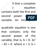 Q.E. by extracting square root