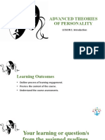 Theories of Personality Introduction