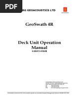 GS411-6100 - B (GeoSwath 4R Deck Unit Operation Manual)