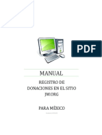 Manual: Registro de Donaciones en El Sitio para Mexico