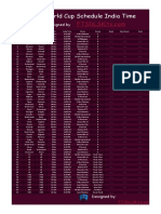 FIFA World Cup Schedule India Time Guide