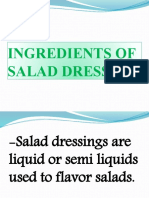Lesson 3 Ingredients of Salad Dressing