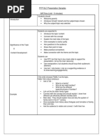 Presentation Marking Scheme Pdf