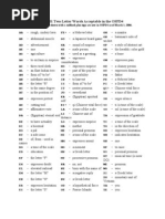 Scrabble Rarely Used Official Words