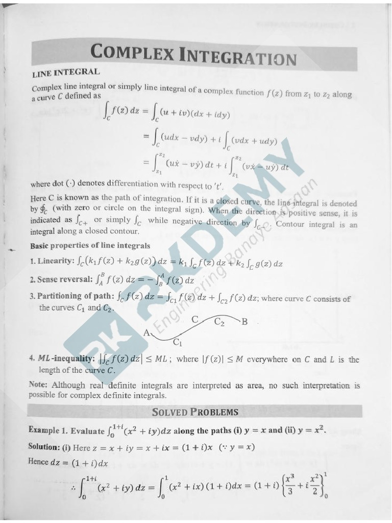 Complex variable pdf