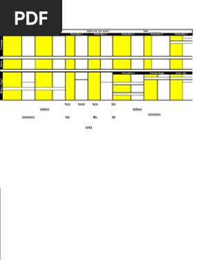 Defensive Call Sheet