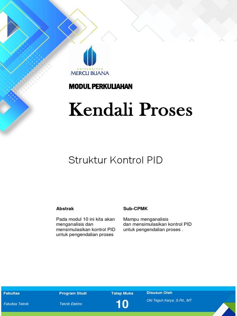 Struktur Kontrol PID dalam Proses Industri | PDF
