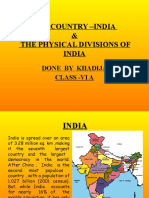 Our Country - India & The Physical Divisions