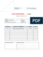 Modelo de Nota de Entrega