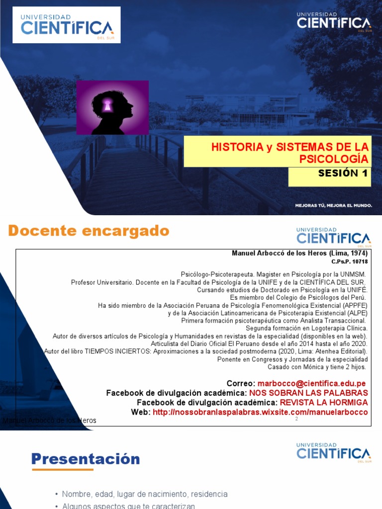 Semana 1 - Historia y Sistemas de La Psicologia | PDF | Sicología | Alma