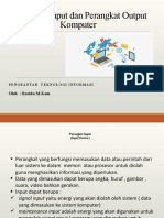 Pertemuan 4 Perangkat Input Dan Output Komputer