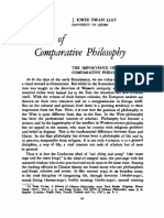 Methods of Comparative Philosophy