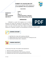 Module 12 Week 14 PE 004 Fundamental Skills in Volleyball