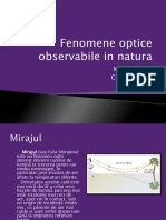 Fenomene Optice Observabile in Natura