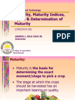 Lecture 3 - Maturity and Maturity Indices