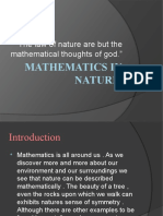 Mathematics in Nature